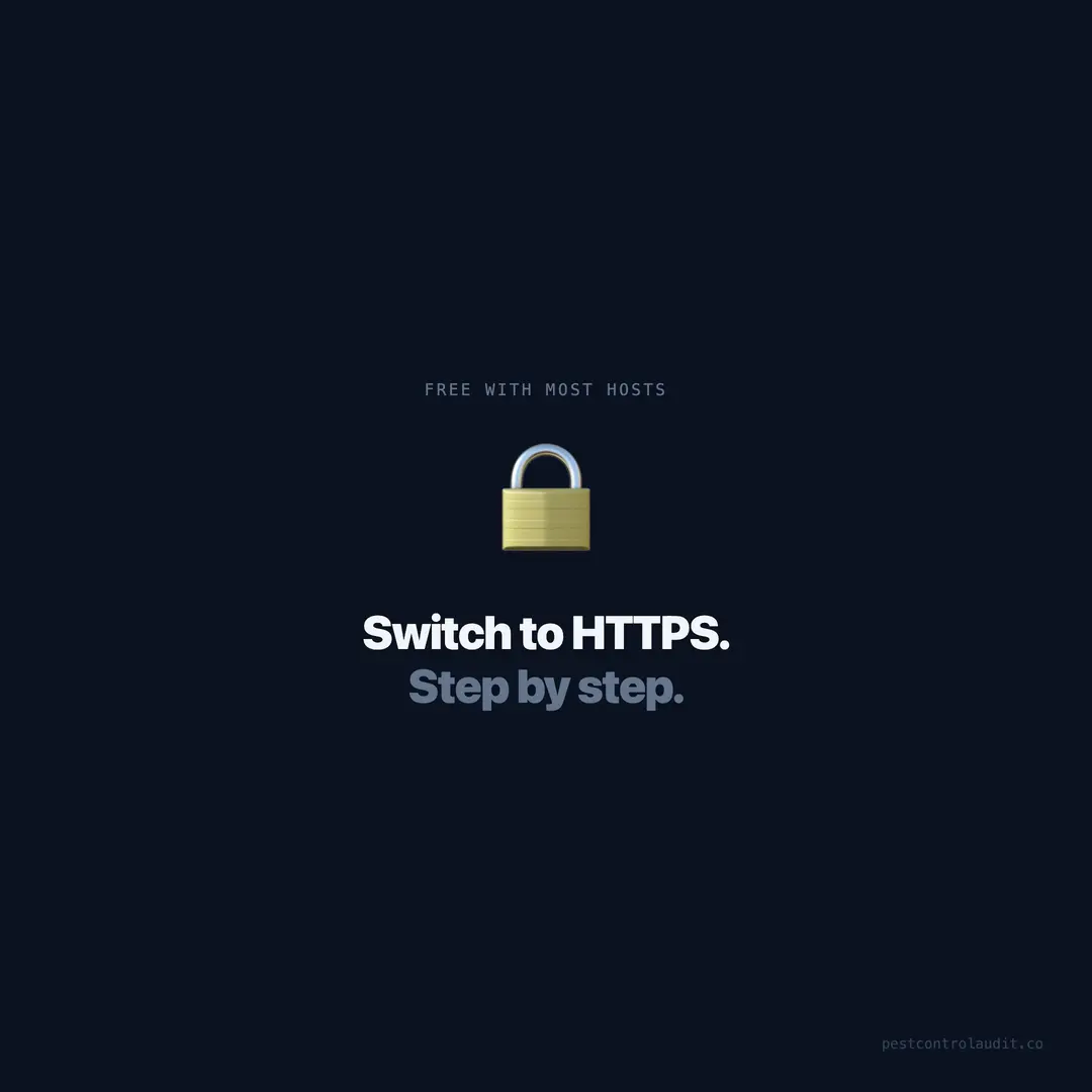 Switch to HTTPS: A Step-by-Step Guide for Pest Control Sites