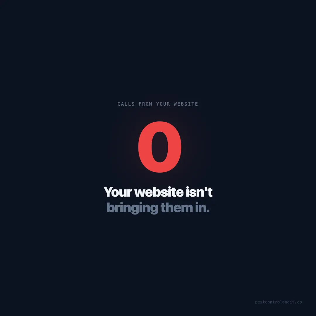 Your Pest Control Website Isn't Bringing In Calls